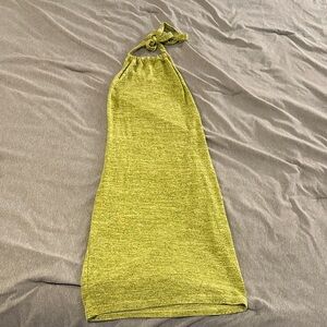 Green Halter Neck Dress